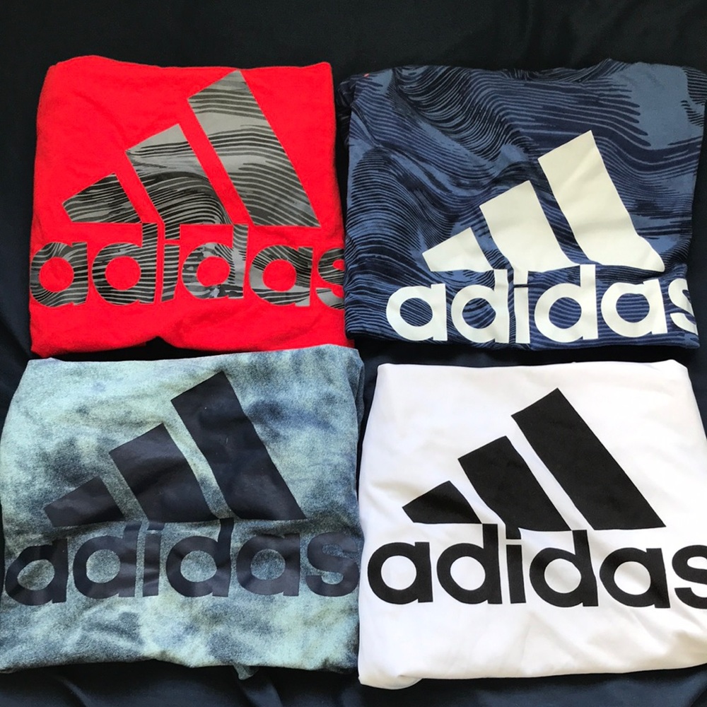 4 Adidas Big Boys XL18-20 T-shirts.